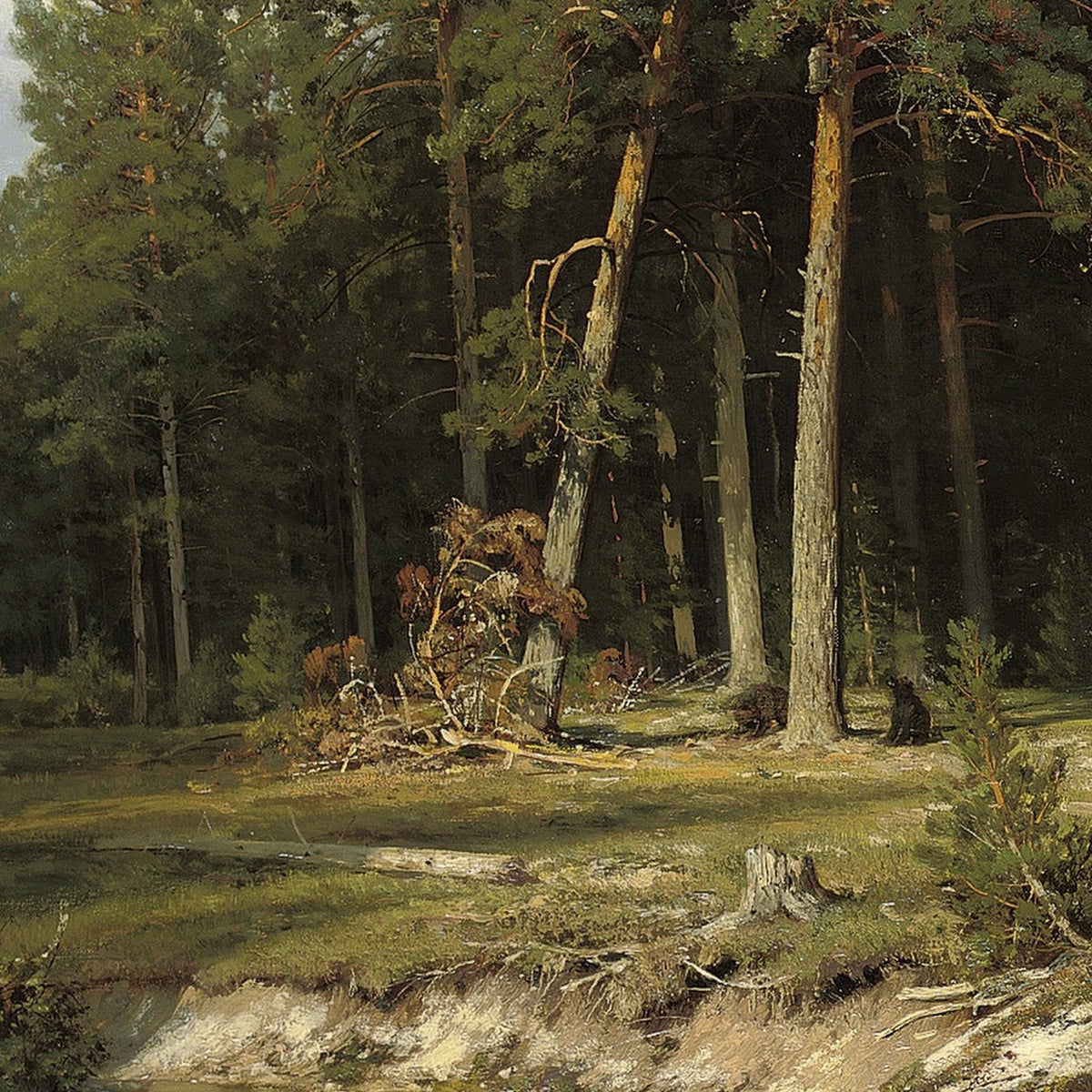 Motiv: Mastwald in der Provinz Wjatka (1872) · detail
