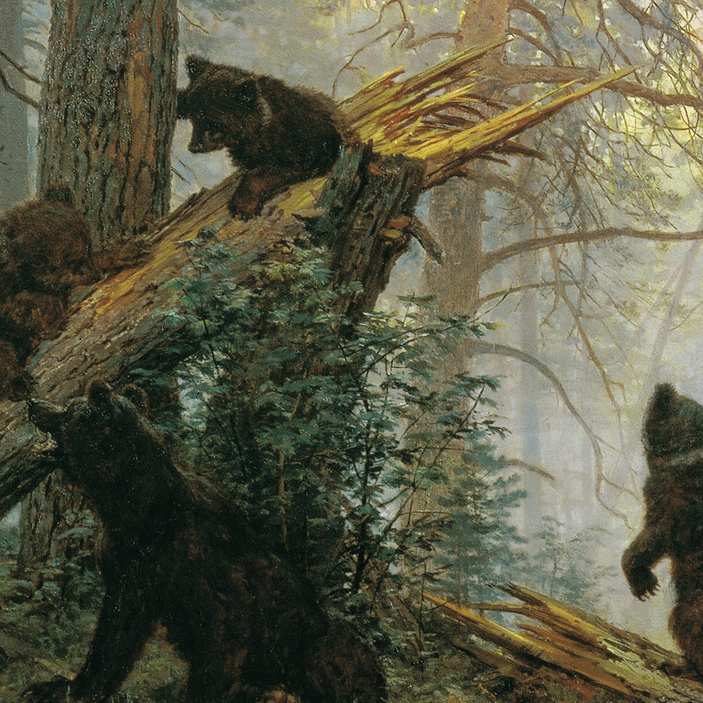 Motiv: Morgen im Kiefernwald (1889) · detail