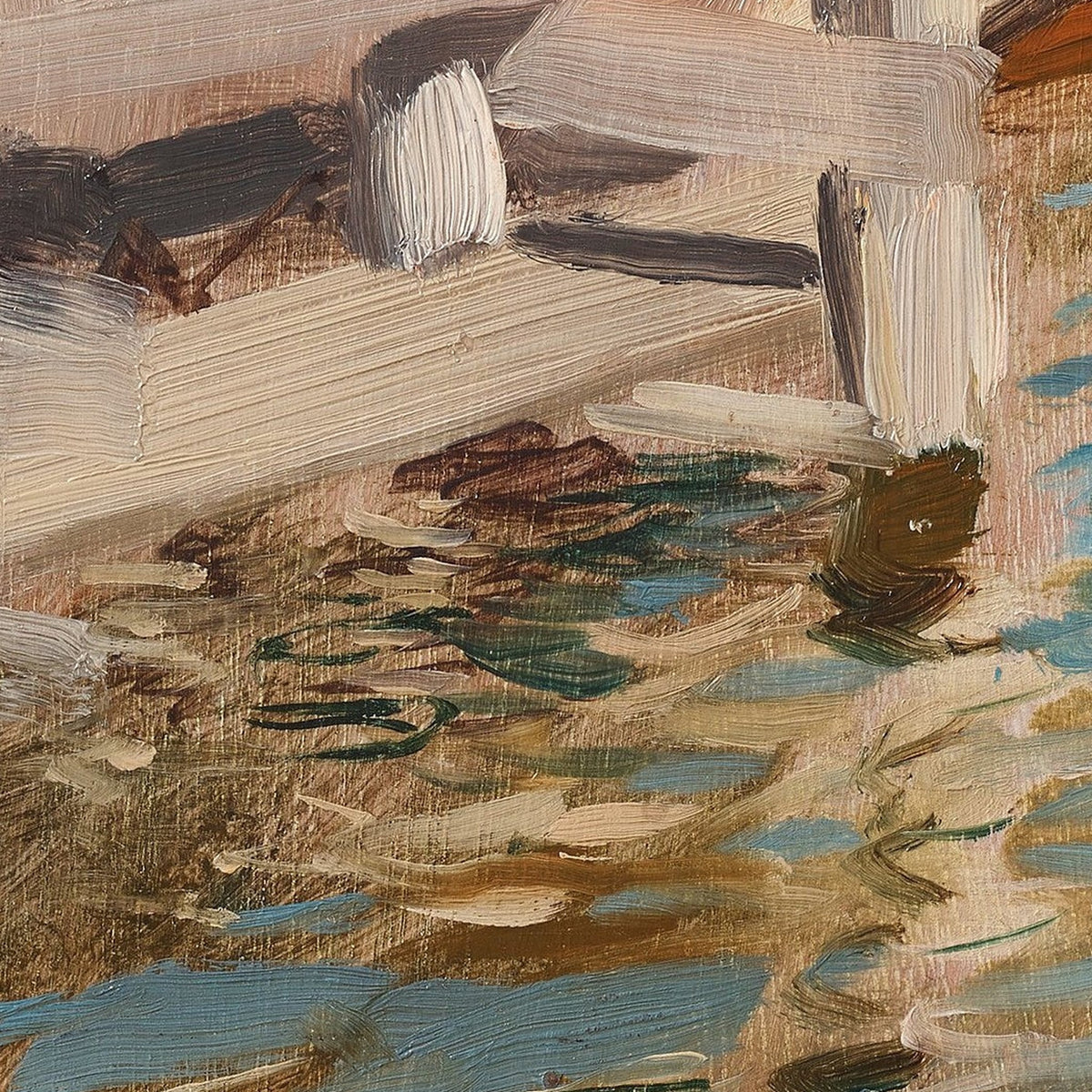 Motiv: Wellenspiel am Steinkasten (1887) · detail