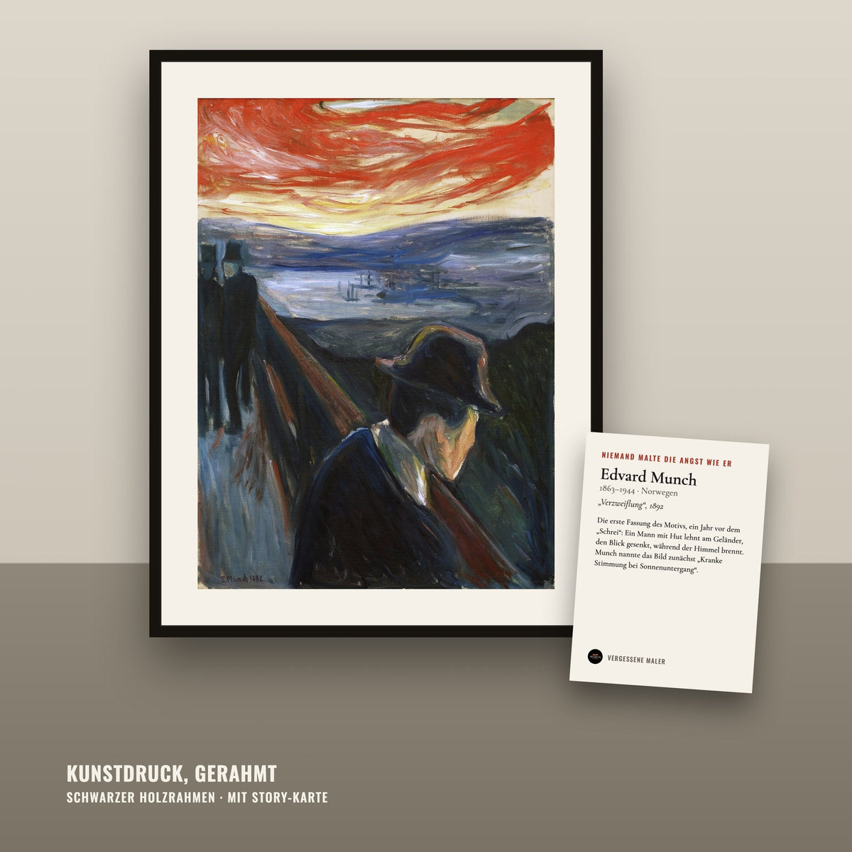 Motiv: Verzweiflung (1892) · gerahmt