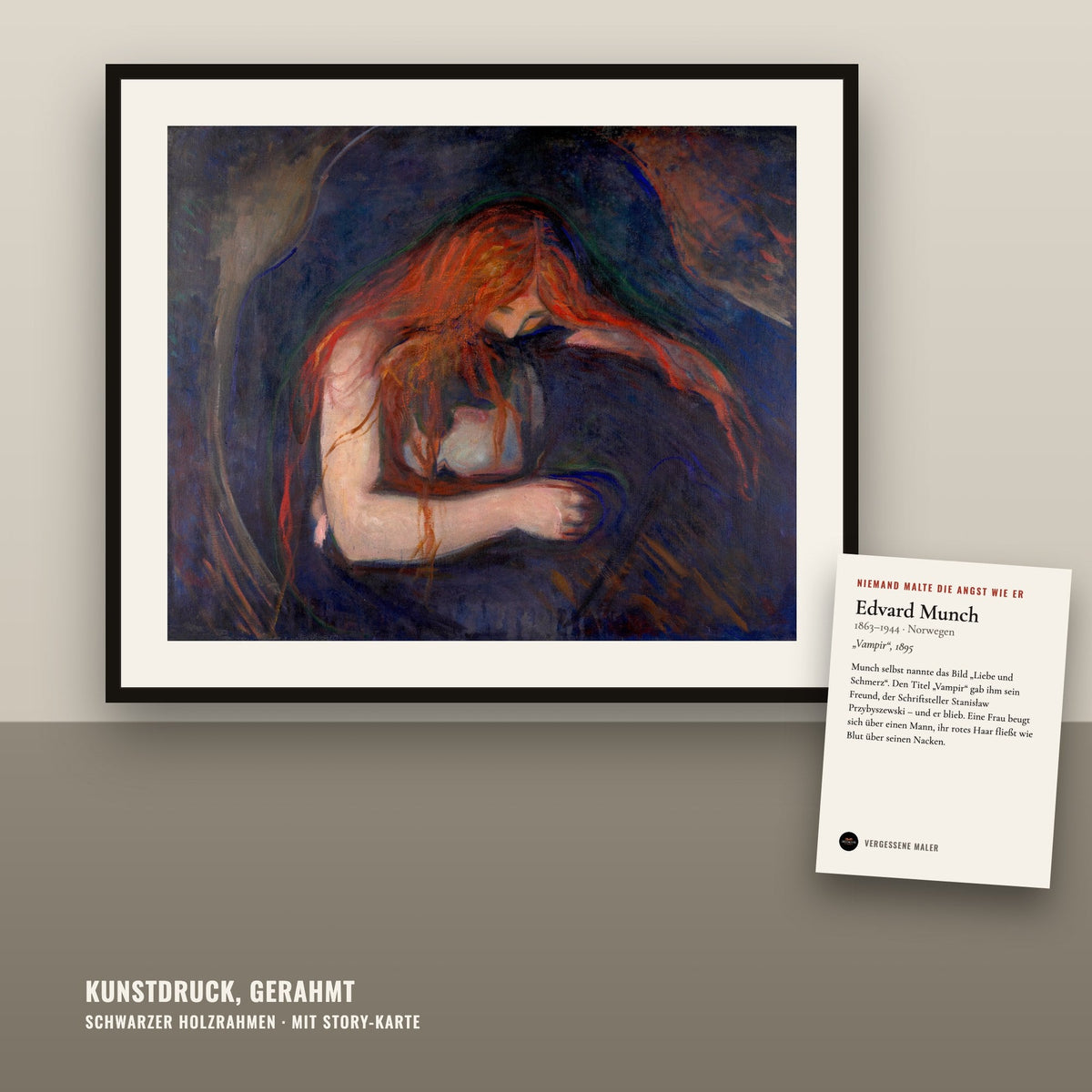 Motiv: Vampir (1895) · gerahmt