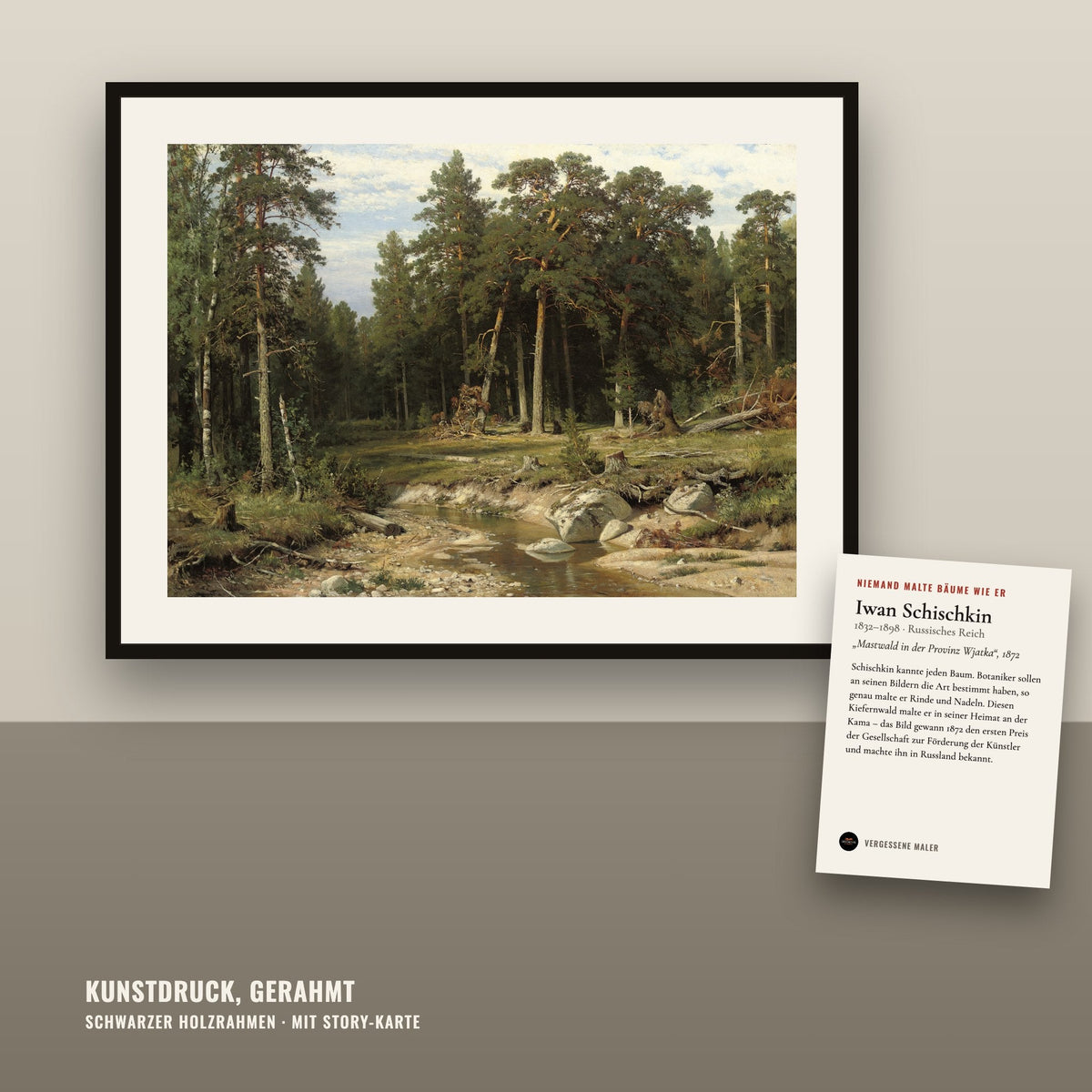 Motiv: Mastwald in der Provinz Wjatka (1872) · gerahmt