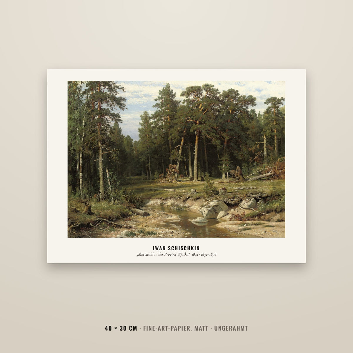 Motiv: Mastwald in der Provinz Wjatka (1872) · motiv
