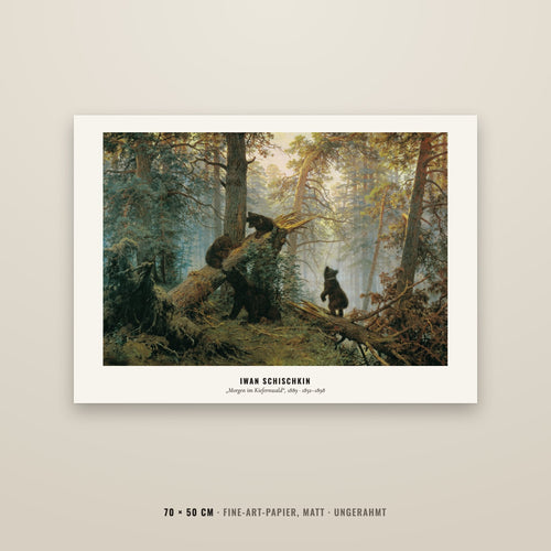 Motiv: Morgen im Kiefernwald (1889) · motiv