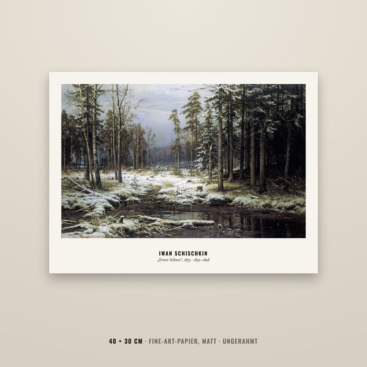 Motiv: Erster Schnee (1875) · motiv